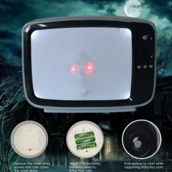 Halloween TV LED Light Pops Decoration Trick or Treat Home Party Ornament