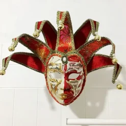 Halloween Venetian Mask Volto Larva Carnival Mask Full Face Adults' Men's Halloween Carnival Mardi Gras Party Masquerade Carnival of Venice Easy Halloween Costumes Dress Up