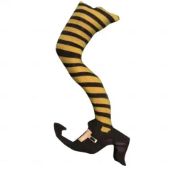 Halloween Wicked Witch Legs with Stakes, Halloween Witch Prop Decoration, Halloween Outdoor, Lawn, Yard and Patio Decor Halloween Decorations