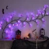Halloween Willow Vine String Lights LED Pumpkin Bat Branches Garland Holiday Light for Halloween Indoor Outdoor Halloween Party Decor Lighting AA Battery Power
