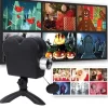 Halloween Window Projector Halloween Projector with a Tripod Built-in 12 Movies Mini Outdoor Halloween Projectors for Perfect Christmas and Halloween Outdoor Decorations
