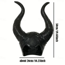 Halloween Witch Maleficent Hat Halloween Props Ox Horns Adults' Women's Halloween Halloween Carnival Easy Carnival Costume for Walpurgis Night