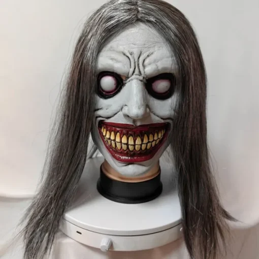 Halloween Witch Scary Smiling Demons Mask Halloween Props Adults' Men's Women's Unisex Horror Scary Costume Halloween Carnival Easy Carnival Costume for Walpurgis Night