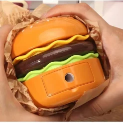 Hamburg Night Light Creative Mini Table Lamp with Pencil Sharpener Children's Study Lamp Sleep Lamp Rechargeable Bedside Lamp(random color)