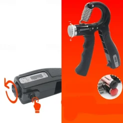 Hand Grip Strengthener Counting hand Grips Workout Adjustable Resistance Strength Hand Grip Hand Grip Strength Exerciser for Muscle Building and Injury Recovery