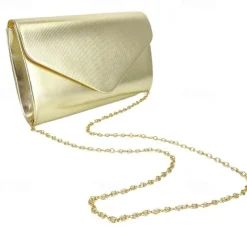 Handbag leatherette Wedding Evening Party Elegant Wedding With Pure Color Evening Handbag
