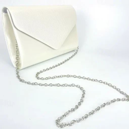 Handbag leatherette Wedding Evening Party Elegant Wedding With Pure Color Evening Handbag