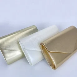 Handbag leatherette Wedding Evening Party Elegant Wedding With Pure Color Evening Handbag