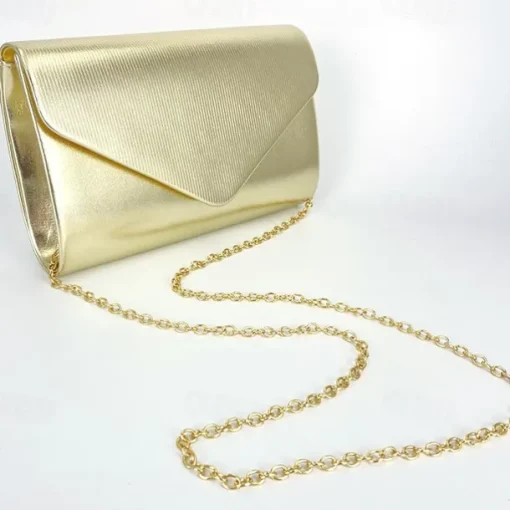 Handbag leatherette Wedding Evening Party Elegant Wedding With Pure Color Evening Handbag