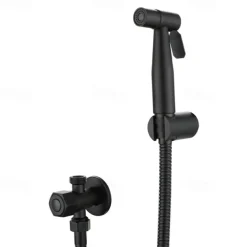 Handheld Bidet Sprayer Kit Black Shower Bath Water Faucet Toilet Spray Bathroom