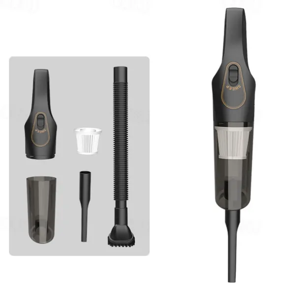 Handheld Wet & Dry Cordless Vacuum Cleaner Lightweight Household Stick Vacuum With Strong Suction Portable Rechargeable Handheld Vacuum For Hard Floor Stairs Sofa Home Car Outdoor Tents