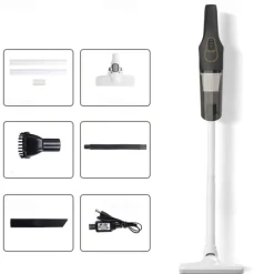 Handheld Wet & Dry Cordless Vacuum Cleaner Lightweight Household Stick Vacuum With Strong Suction Portable Rechargeable Handheld Vacuum For Hard Floor Stairs Sofa Home Car Outdoor Tents