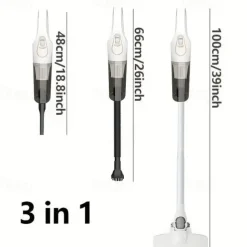 Handheld Wet & Dry Cordless Vacuum Cleaner Lightweight Household Stick Vacuum With Strong Suction Portable Rechargeable Handheld Vacuum For Hard Floor Stairs Sofa Home Car Outdoor Tents
