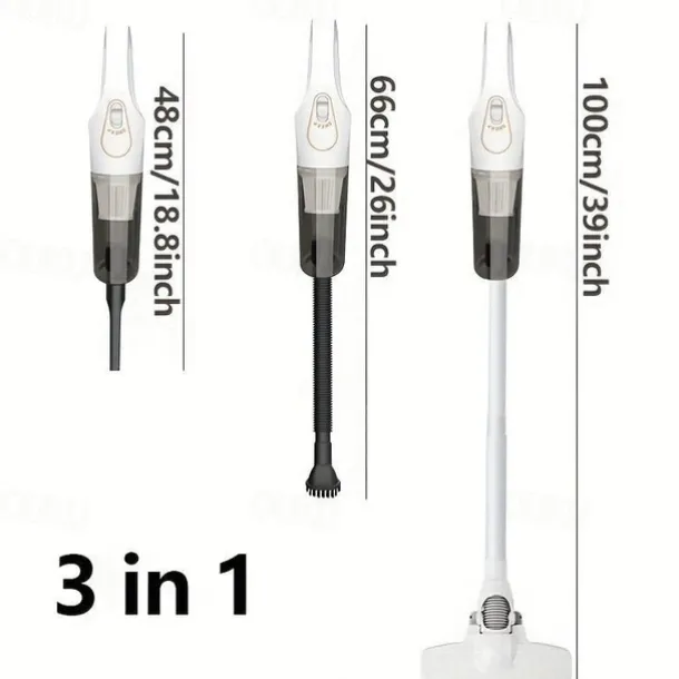 Handheld Wet & Dry Cordless Vacuum Cleaner Lightweight Household Stick Vacuum With Strong Suction Portable Rechargeable Handheld Vacuum For Hard Floor Stairs Sofa Home Car Outdoor Tents