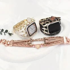 Handmade Braided Rope Compatible with Apple Watch band 38mm 40mm 41mm 42mm 44mm 45mm Braided Leather Fabric Strap Replacement Wristband for iwatch Series 9 8 7 6 5 4 3 2 1 SE