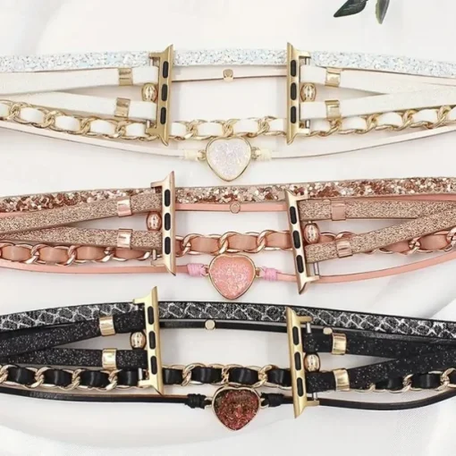 Handmade Braided Rope Compatible with Apple Watch band 38mm 40mm 41mm 42mm 44mm 45mm Braided Leather Fabric Strap Replacement Wristband for iwatch Series 9 8 7 6 5 4 3 2 1 SE