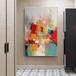 Handmade Oil Painting Canvas Wall Art Decoration Modern Abstract for Home Decor Rolled Frameless Unstretched Painting