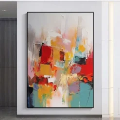 Handmade Oil Painting Canvas Wall Art Decoration Modern Abstract for Home Decor Rolled Frameless Unstretched Painting