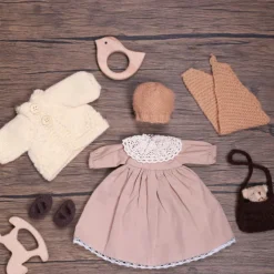 Handmade Waldorf Doll Clothes Set for 12 inch Doll Handmade Muppet Doll for Christmas Gifts