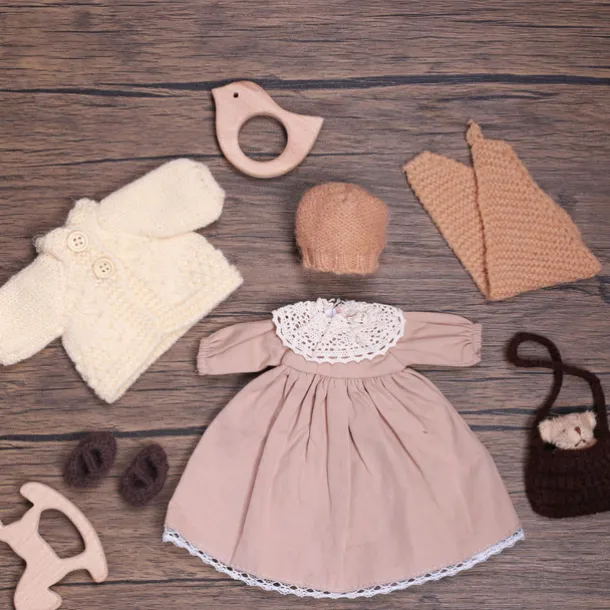 Handmade Waldorf Doll Clothes Set for 12 inch Doll Handmade Muppet Doll for Christmas Gifts