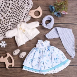Handmade Waldorf Doll Clothes Set for 12 inch Doll Handmade Muppet Doll for Christmas Gifts