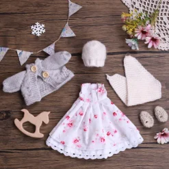 Handmade Waldorf Doll Clothes Set for 12 inch Doll Handmade Muppet Doll for Christmas Gifts