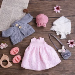 Handmade Waldorf Doll Clothes Set for 12 inch Doll Handmade Muppet Doll for Christmas Gifts