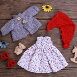 Handmade Waldorf Doll Clothes Set for 12 inch Doll Handmade Muppet Doll for Christmas Gifts