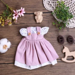 Handmade Waldorf Doll Clothes Set for 12 inch Doll Handmade Muppet Doll for Christmas Gifts