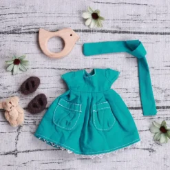 Handmade Waldorf Doll Clothes Set for 12 inch Doll Handmade Muppet Doll for Christmas Gifts