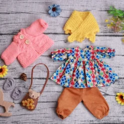 Handmade Waldorf Doll Clothes Set for 12 inch Doll Handmade Muppet Doll for Christmas Gifts