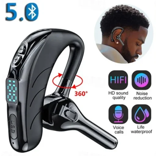 Hands Free Telephone Driving Headset Ear Hook Bluetooth 5.2 Waterproof Sports Built-in Mic for Apple Samsung Huawei Xiaomi MI Fitness Camping / Hiking Running Mobile Phone Office Business