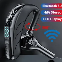 Hands Free Telephone Driving Headset Ear Hook Bluetooth 5.2 Waterproof Sports Built-in Mic for Apple Samsung Huawei Xiaomi MI Fitness Camping / Hiking Running Mobile Phone Office Business