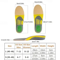 Hard But Helpful 1pair EVA TPE Orthotics Insoles For Flat Feet Arch Support Correction Foot Care For Orthopedic Insoles Shoes Inserts