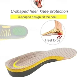 Hard But Helpful 1pair EVA TPE Orthotics Insoles For Flat Feet Arch Support Correction Foot Care For Orthopedic Insoles Shoes Inserts