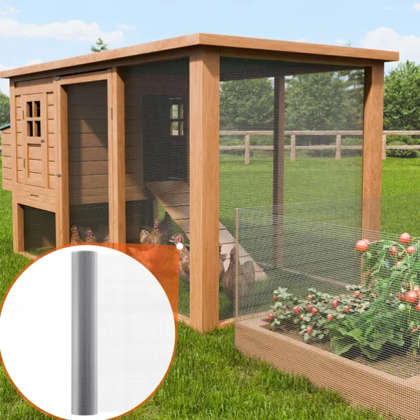 Hardware Cloth, Hot Dipped Galvanized Wire Mesh Roll, Chicken Wire Fencing, Wire Mesh for Rabbit Cages, Garden, Small Rodents