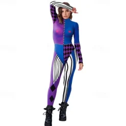 Harley Quinn Joker Clown Halloween Costume Suicide Squad Joker: Folie à Deux Carnival Costume Cosplay Kid's Adults' Women's Masquerade Party Easy Halloween Costumes Dress Up
