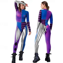 Harley Quinn Joker Clown Halloween Costume Suicide Squad Joker: Folie à Deux Carnival Costume Cosplay Kid's Adults' Women's Masquerade Party Easy Halloween Costumes Dress Up