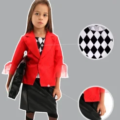 Harley Quinn Joker Clown Halloween Outfits Halloween Group Family Costumes Joker: Folie à Deux Movie / TV Theme Costumes Kid's Boys' Girls' Carnival Party Easy Halloween Costumes Dress Up