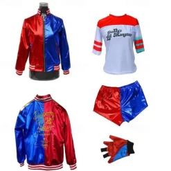 Harley Quinn Joker Suicide Squad Cosplay Costume Outfits Cosplay Costume Movie Cosplay for Women's Girls' Kid's Adults' Halloween Children's Day