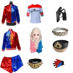 Harley Quinn Joker Suicide Squad Cosplay Costume Outfits Cosplay Costume Movie Cosplay for Women's Girls' Kid's Adults' Halloween Children's Day