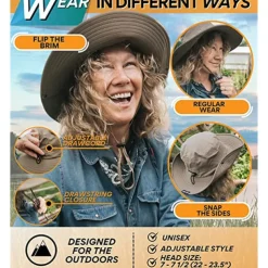 Hat Sun Hat Fishing Hat UPF50+ UV Protection Breathable for Polyester Summer
