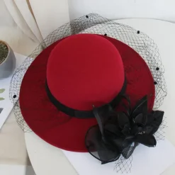 Hats Artificial feather Poly / Cotton Blend Bowler / Cloche Hat Bucket Hat Fedora Hat Casual Holiday Kentucky Derby Cocktail Royal Astcot Vintage Style Elegant With Feather Appliques Headpiece