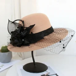 Hats Artificial feather Poly / Cotton Blend Bowler / Cloche Hat Bucket Hat Fedora Hat Casual Holiday Kentucky Derby Cocktail Royal Astcot Vintage Style Elegant With Feather Appliques Headpiece