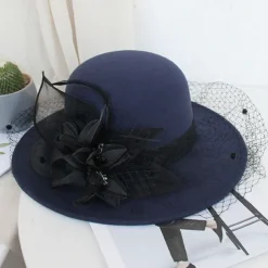 Hats Artificial feather Poly / Cotton Blend Bowler / Cloche Hat Bucket Hat Fedora Hat Casual Holiday Kentucky Derby Cocktail Royal Astcot Vintage Style Elegant With Feather Appliques Headpiece