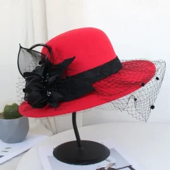 Hats Artificial feather Poly / Cotton Blend Bowler / Cloche Hat Bucket Hat Fedora Hat Casual Holiday Kentucky Derby Cocktail Royal Astcot Vintage Style Elegant With Feather Appliques Headpiece