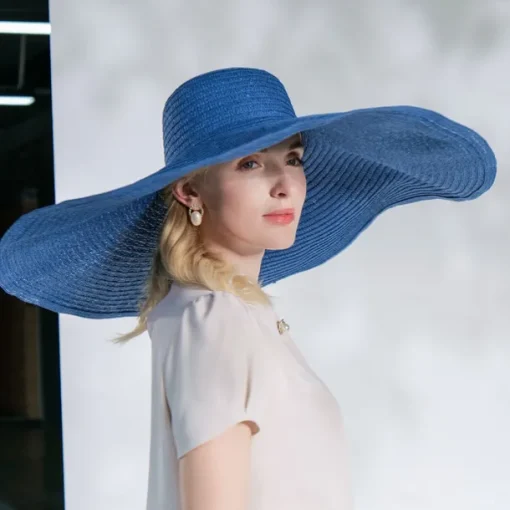 Hats Fiber Bowler / Cloche Hat Bucket Hat Straw Hat Beach Melbourne Cup Elegant & Luxurious Boho With Pure Color Headpiece Headwear