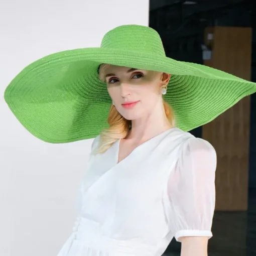 Hats Fiber Bowler / Cloche Hat Bucket Hat Straw Hat Beach Melbourne Cup Elegant & Luxurious Boho With Pure Color Headpiece Headwear