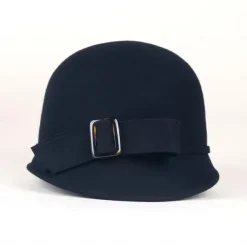 Hats Headwear 100% Wool Bowler / Cloche Hat Bucket Hat Fedora Hat Wedding Tea Party Elegant Wedding With Bowknot Cap Headpiece Headwear