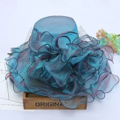 Hats Organza Formal Beach Elegant With Bowknot Headpiece Headwear